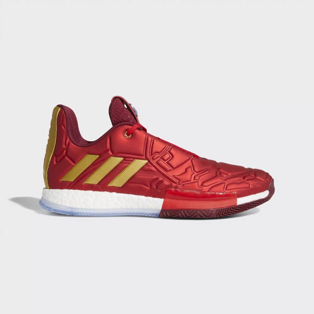 Adidas Marvel’s Iron Man | Harden Vol 3 Tenis De Basketball Rojos Para Hombre (MX-89458)